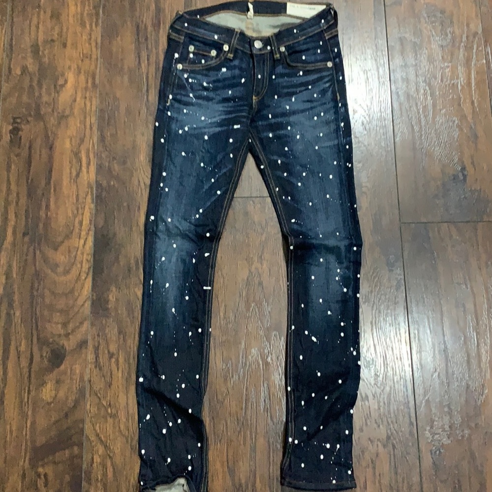 Rag And Bone Women’s Paint Splatter Jeans - Gem
